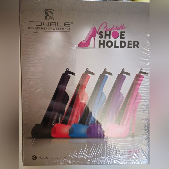 NIB-Royale Ceramic Vapor Styling FlatIron, Argan Infusion Oil, Shoe Holder-SET - Picture 11 of 14